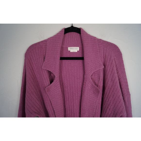 Lovers +‎ Friends Aubree Duster Cardigan Rib Knit Tie Waist Sweater Medium - Picture 4 of 15